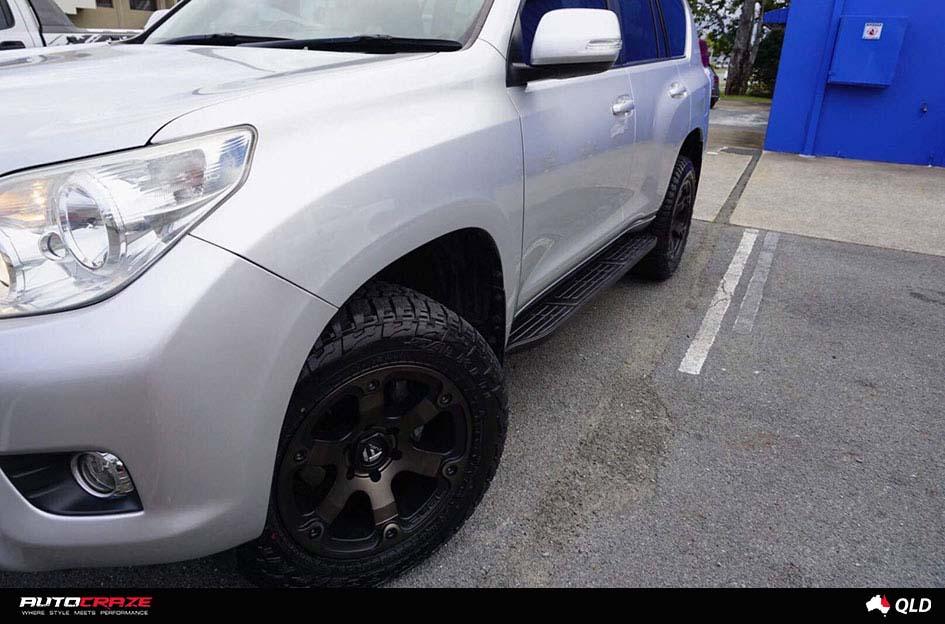 TOYOTA LANDCRUSIER BEAST BLACK   MACHINED WITH DARK TINT